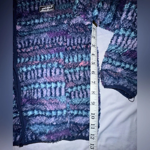 Eddie Bauer Kids Quest Fleece Plush Hoodie Full Zip Hooded Multicolor Size Med - Picture 4 of 10